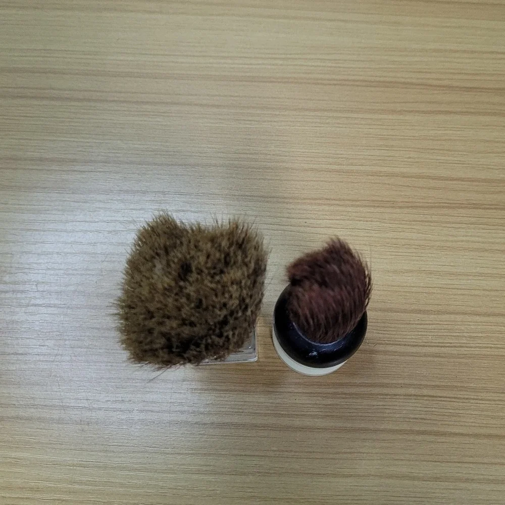 Klenzo‎ Shaving Brushes Rubberset Made Rite Pure Badger Lucite Handle B1084 B843